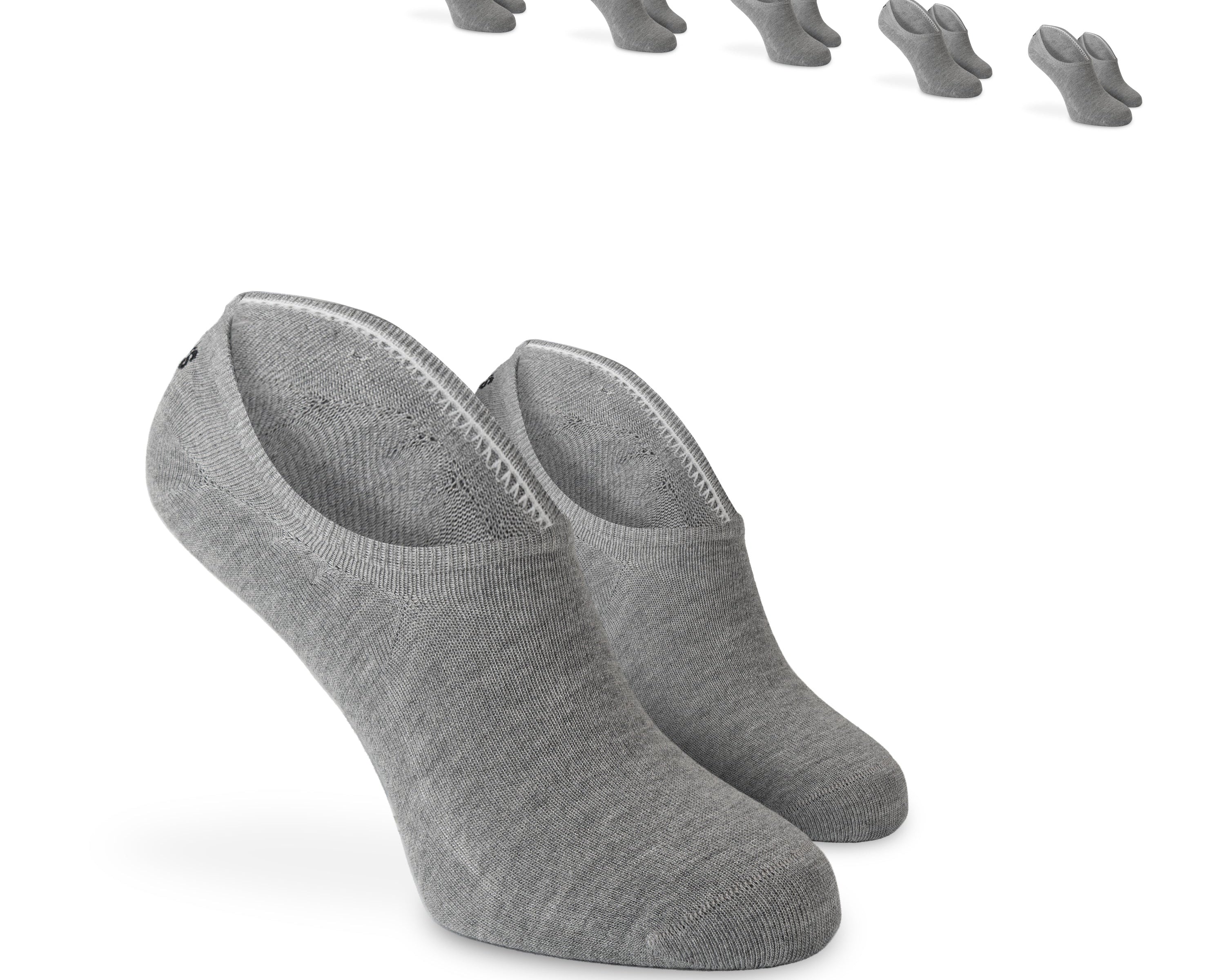 SOKKS Füßlinge Grau – unsichtbare Sneakersocken aus Bambusviskose