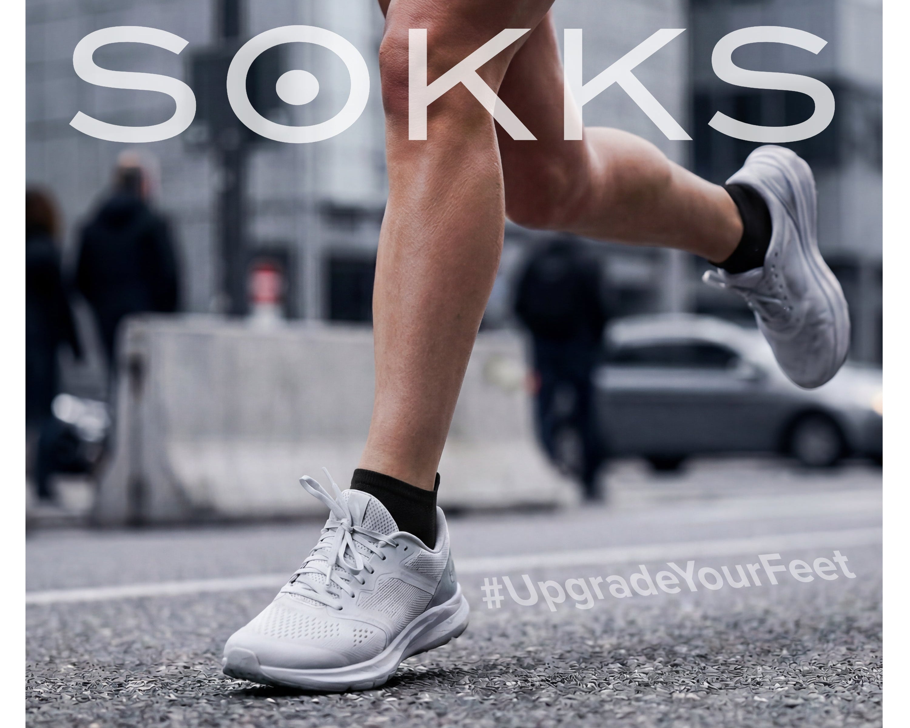 SOKKS Laufsocken Schwarz aus leichtem Funktionsgewebe