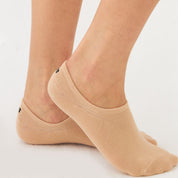 Dark beige socks for men and women made of cotton