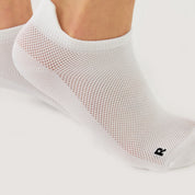 Chaussettes de course blanches pour hommes et femmes en coton