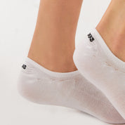 Chaussettes blanches pour hommes et femmes en coton