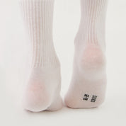 Chaussettes de tennis blanches pour hommes et femmes en coton