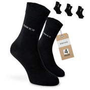 SOKKS 4 Paar Bambus Anzugsocken Schwarz | Business