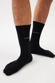 Chaussettes de costume bleues pour hommes et femmes en bambou