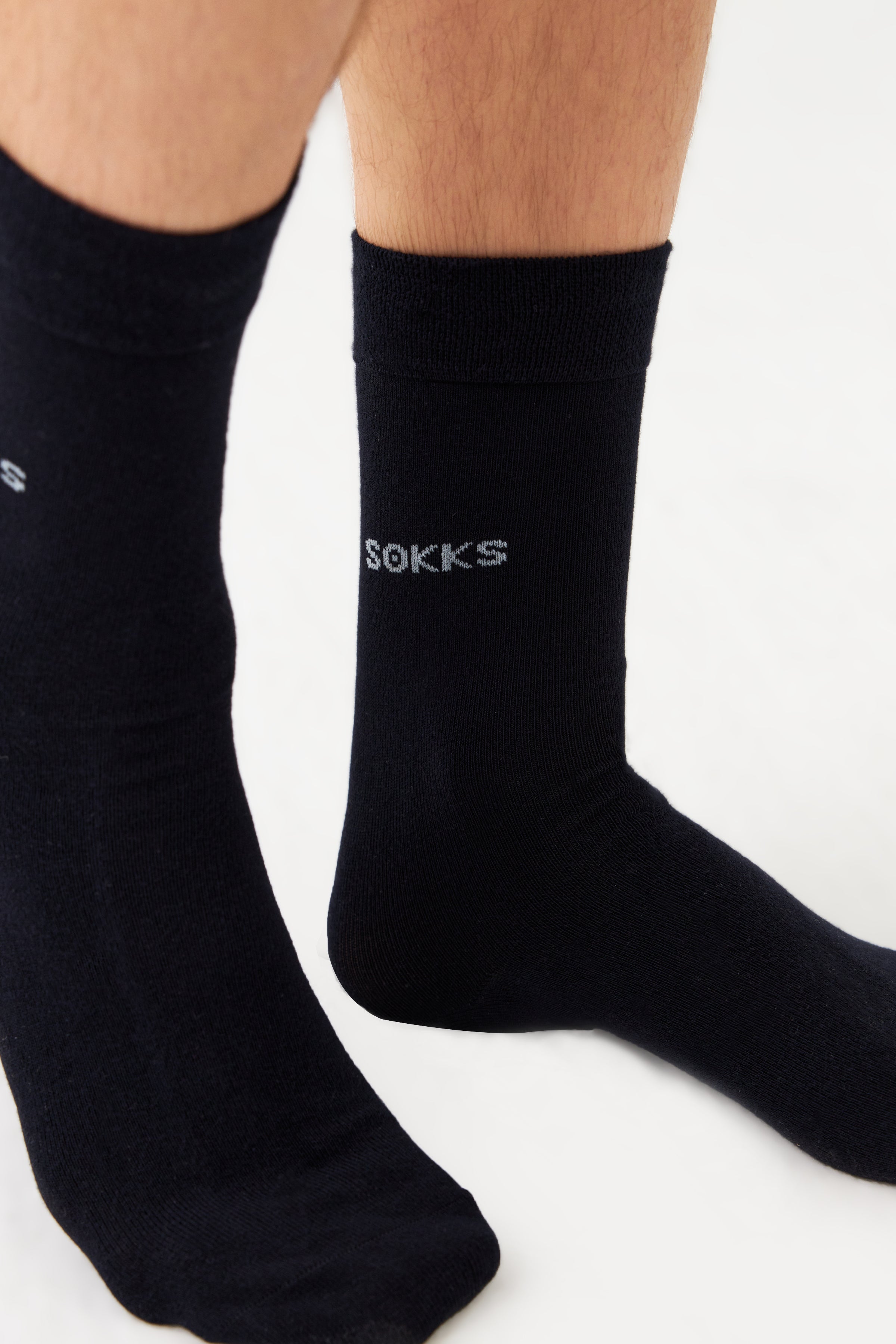 Blaue Business-Anzug-Socken für Damen & Herren aus Bambus