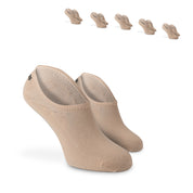 SOKKS Füßlinge Dunkelbeige – unsichtbare Sneakersocken aus Baumwolle — Nahaufnahme