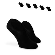 SOKKS Füßlinge Schwarz – unsichtbare Sneakersocken aus Baumwolle — Nahaufnahme