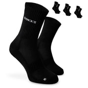SOKKS 4 Paar Hohe Laufsocken Schwarz | Running