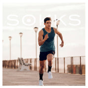 SOKKS 4 Paar Hohe Laufsocken Schwarz | Running