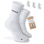 SOKKS 4 Paar Hohe Laufsocken Weiß | Running