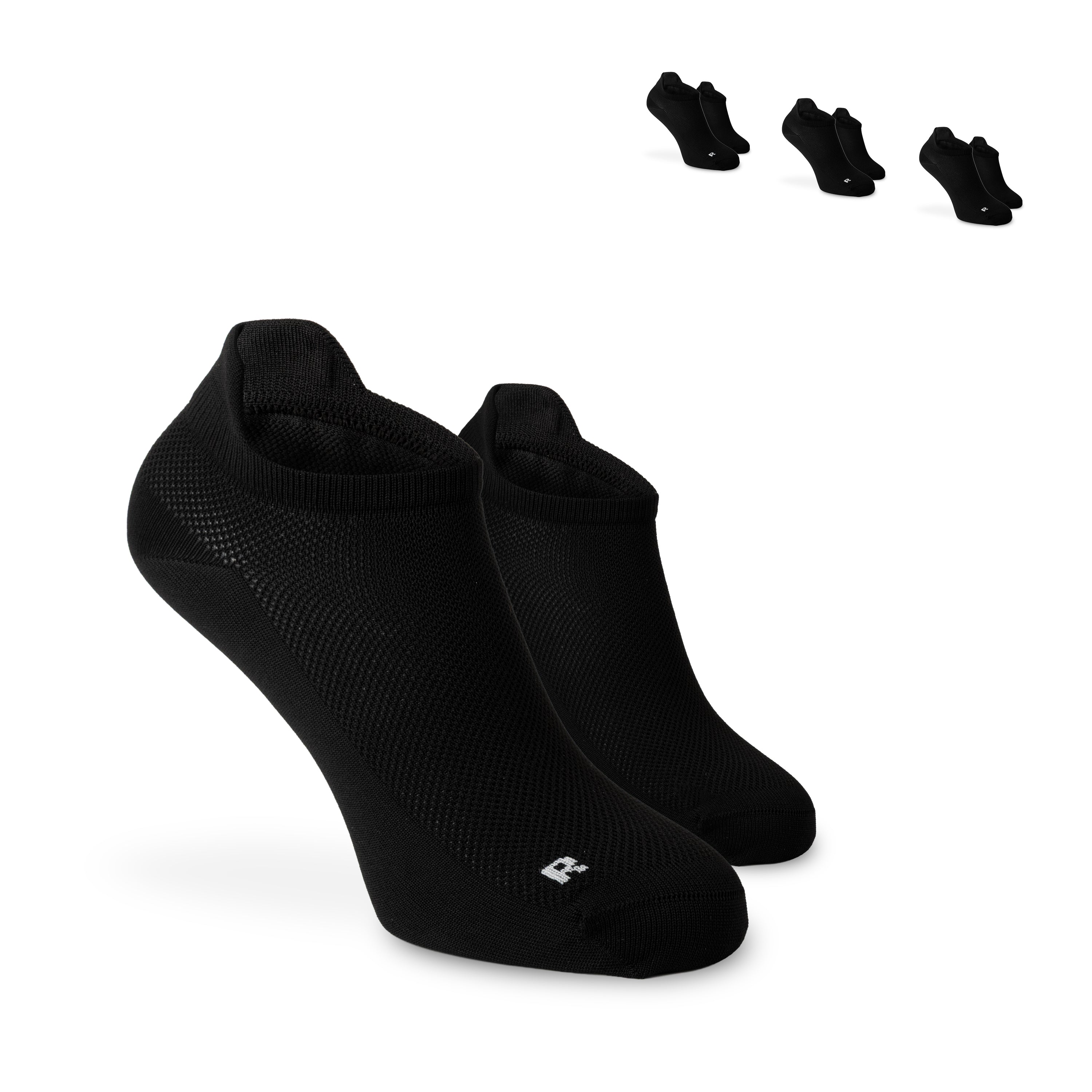 SOKKS 4 Paar Laufsocken Schwarz | Running