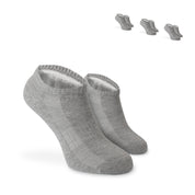 SOKKS Quarter Sneakersocken Grau aus Baumwolle — Nahaufnahme
