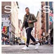 SOKKS Quarter Sneaker Socks Black in Cotton — Worn on the foot