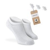 SOKKS 4 Paar Quarter Sneakersocken Weiß