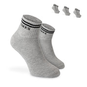 SOKKS Retro Sneakersocken Grau aus Baumwolle — Nahaufnahme