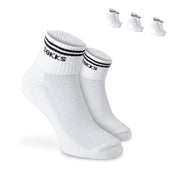 SOKKS Retro Sneakersocken Weiß aus Baumwolle — Nahaufnahme