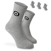 SOKKS 4 Paar Sportsocken Grau | Logo