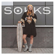 SOKKS 4 Paar Sportsocken Grau | Logo