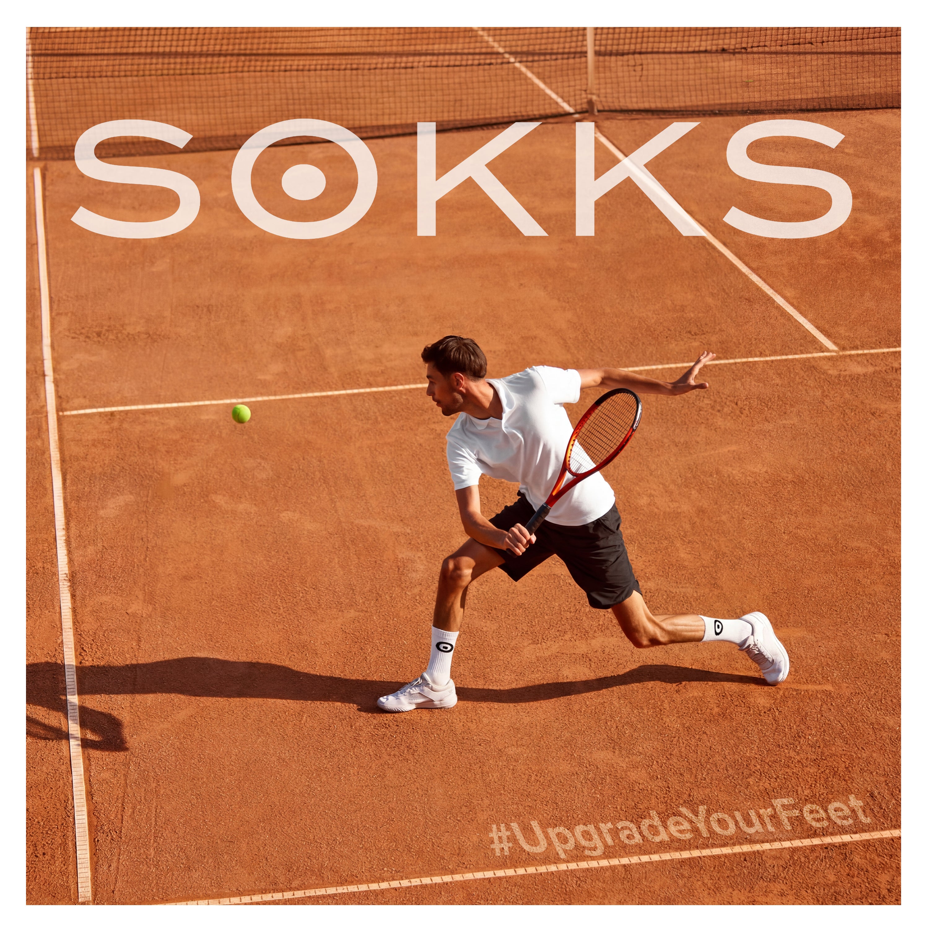 SOKKS 4 Paar Sportsocken Weiß | Logo