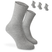 SOKKS 4 Paar Tennissocken Grau | Baumwolle