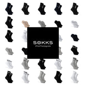 SOKKS 4 Paar Tennissocken Weiß | Baumwolle