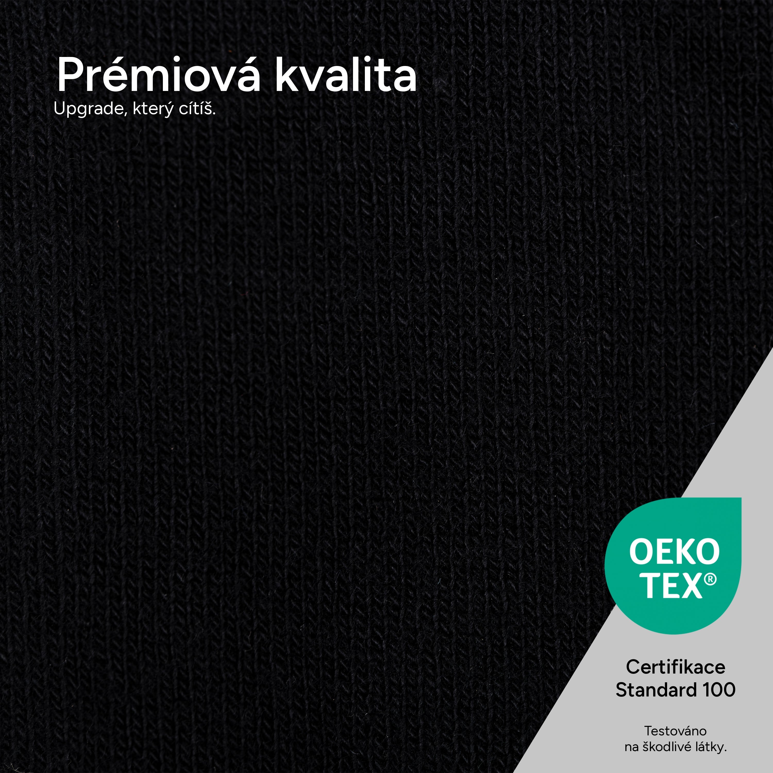 SOKKS Společenské ponožky Černé z bavlny — Detailní pohled