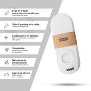 SOKKS Calcetines Invisibles Blanco – calcetines invisibles para sneakers de Viscosa de Bambú — Vista de uso
