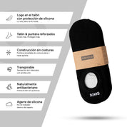 SOKKS Calcetines Invisibles Negro – calcetines invisibles para sneakers de Algodón — Vista de uso