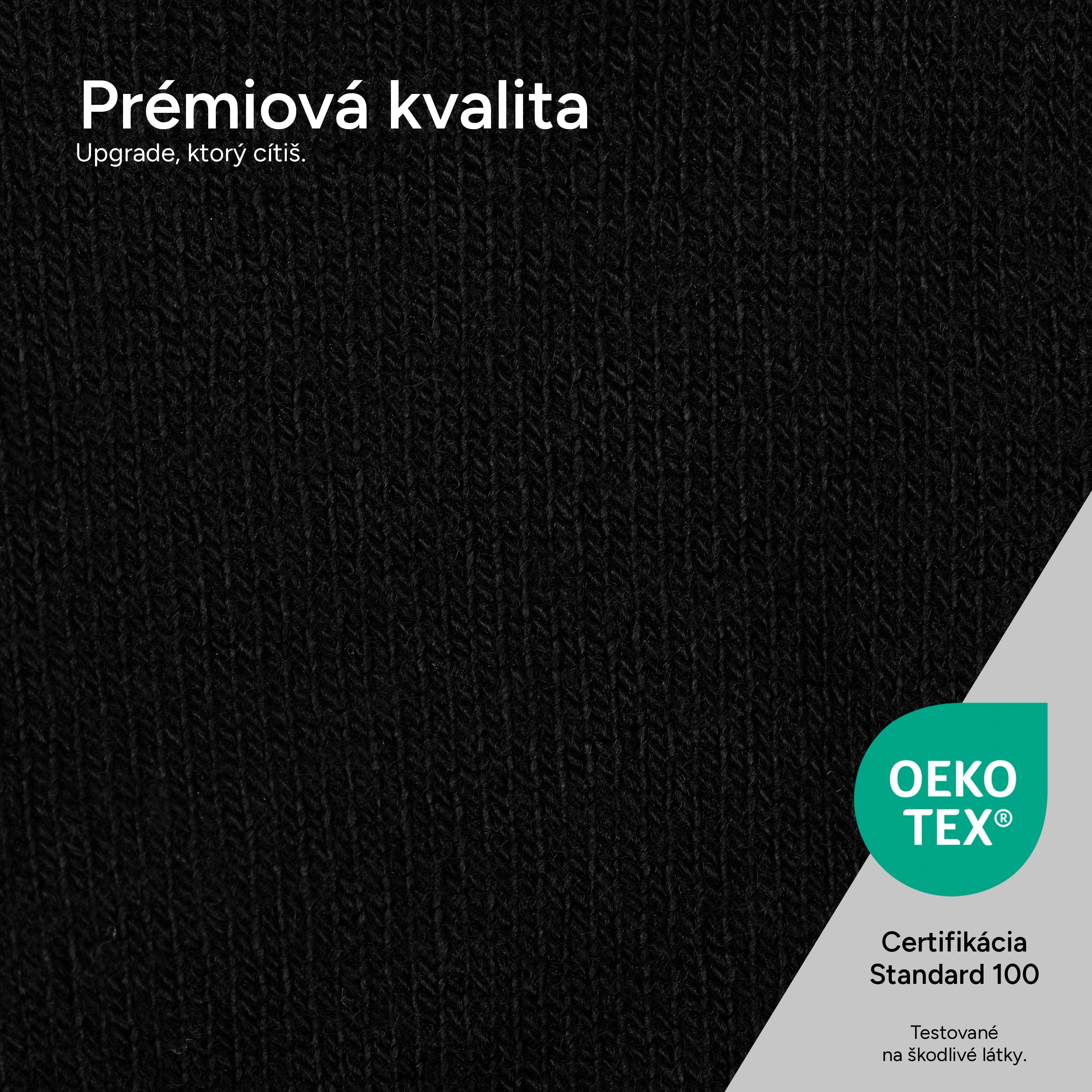 SOKKS Neviditeľné ponožky Čierne – neviditeľné ponožky k teniskám z bavlny — Detailný pohľad