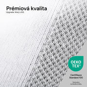 SOKKS Vysoké běžecké ponožky Bílé z bavlněné směsi — Pohled 5