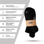 SOKKS Running Socks Black in Lightweight Performance Fabric — View 4