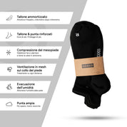 SOKKS Calze da Running Nero in Tessuto Tecnico Leggero — Vista 4