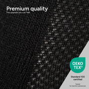 SOKKS Quarter Sneaker Socks Black in Cotton — Detail view