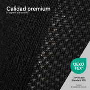 SOKKS Tobilleros Quarter Negro de Algodón — Vista de detalle
