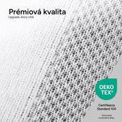 SOKKS Členkové ponožky (Quarter) Biele z bavlny — Detailný pohľad