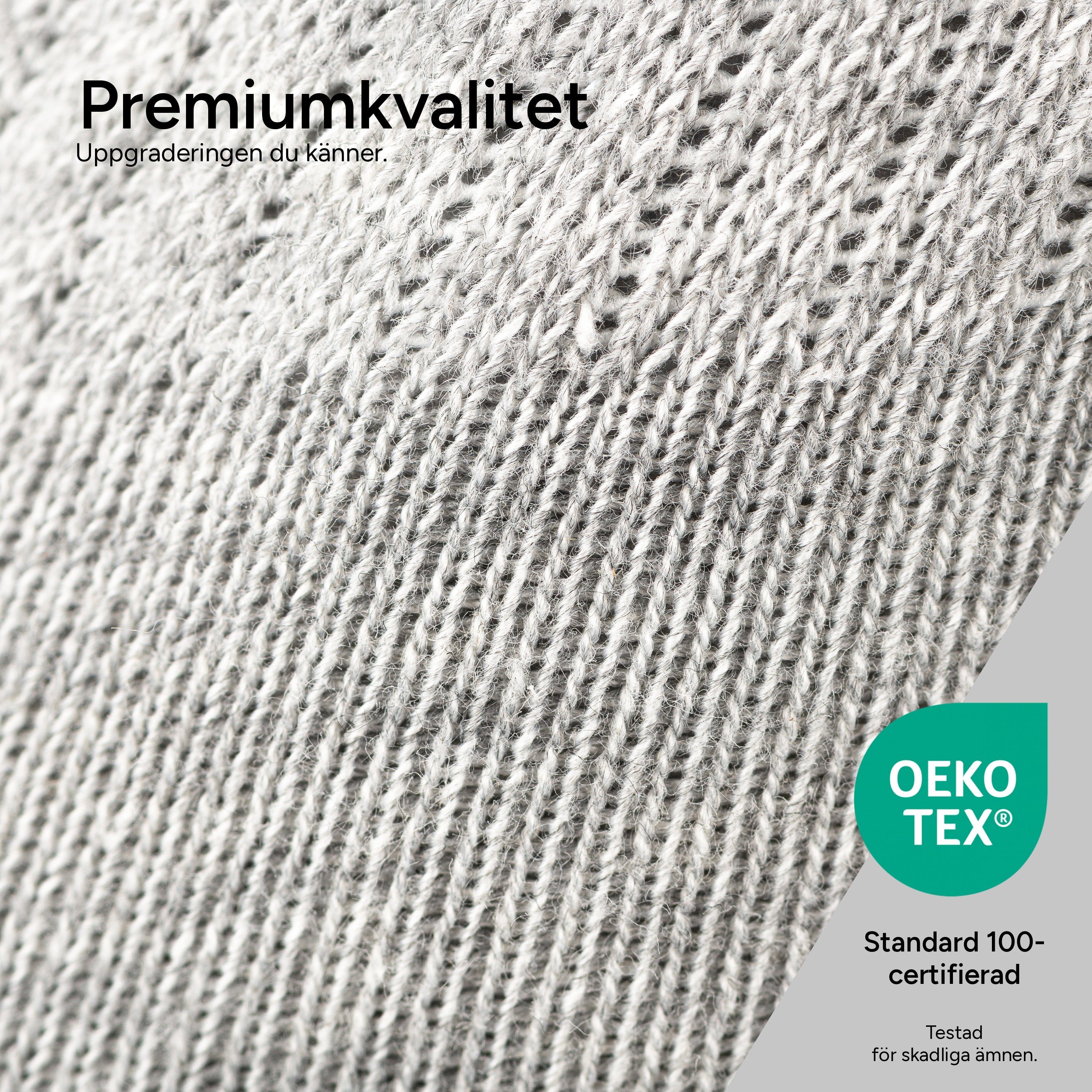 SOKKS Retro Tennisstrumpor Grå i Bomull — Detaljvy