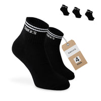 SOKKS 4 paia calzini sneaker retro Nero - 35-38 / 4 paia
