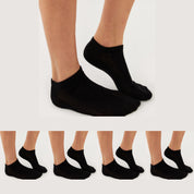 Schwarze Quarter-Sneakersocken von SOKKS für Damen und Herren
