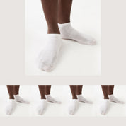 Weiße Quarter-Sneakersocken von SOKKS für Damen und Herren
