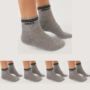 Graue Retro-Sneakersocken von SOKKS aus Baumwolle für Damen und Herren