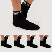 Schwarze Retro-Sneakersocken von SOKKS aus Baumwolle für Damen und Herren