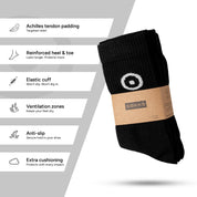 SOKKS Sports Socks Black with Logo in Cotton — View 4