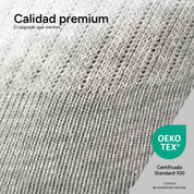 SOKKS Calcetines de Tenis Altos Gris de Algodón — Vista 5