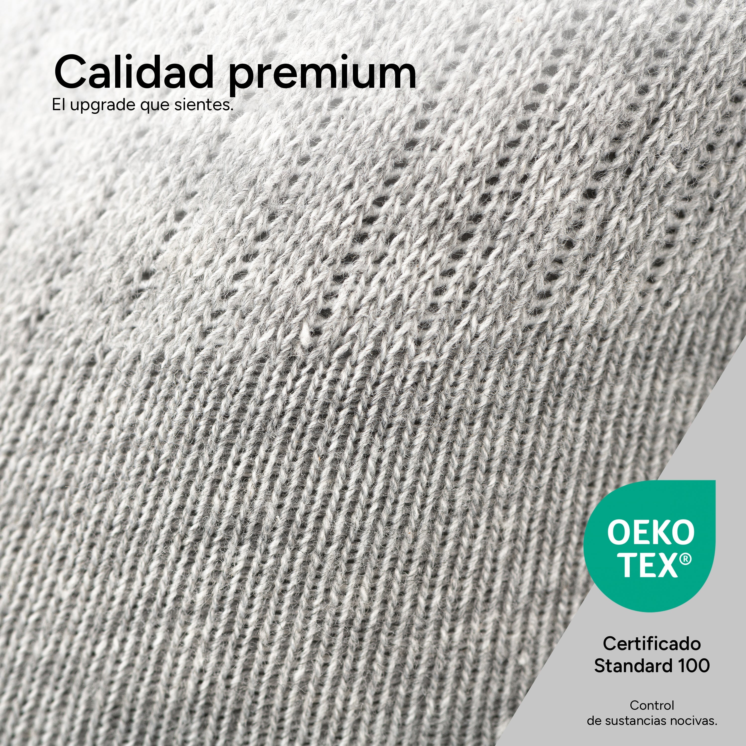 SOKKS Calcetines de Tenis Altos Gris de Algodón — Vista 5