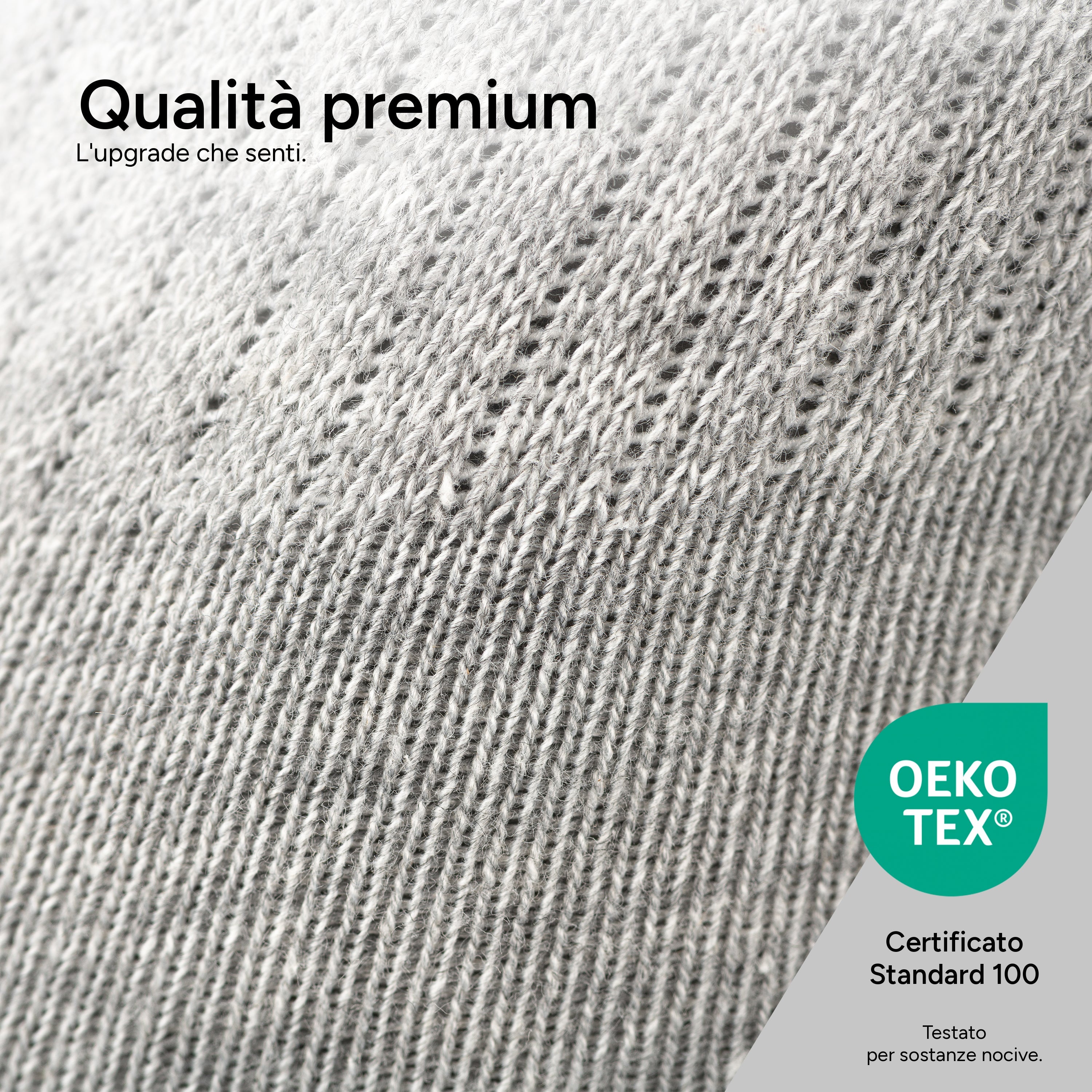 SOKKS Calze da Tennis Alte Grigio in Cotone — Vista 5